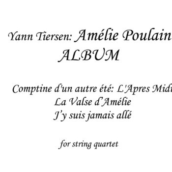 Album Amelie Poulain - Sheet Music