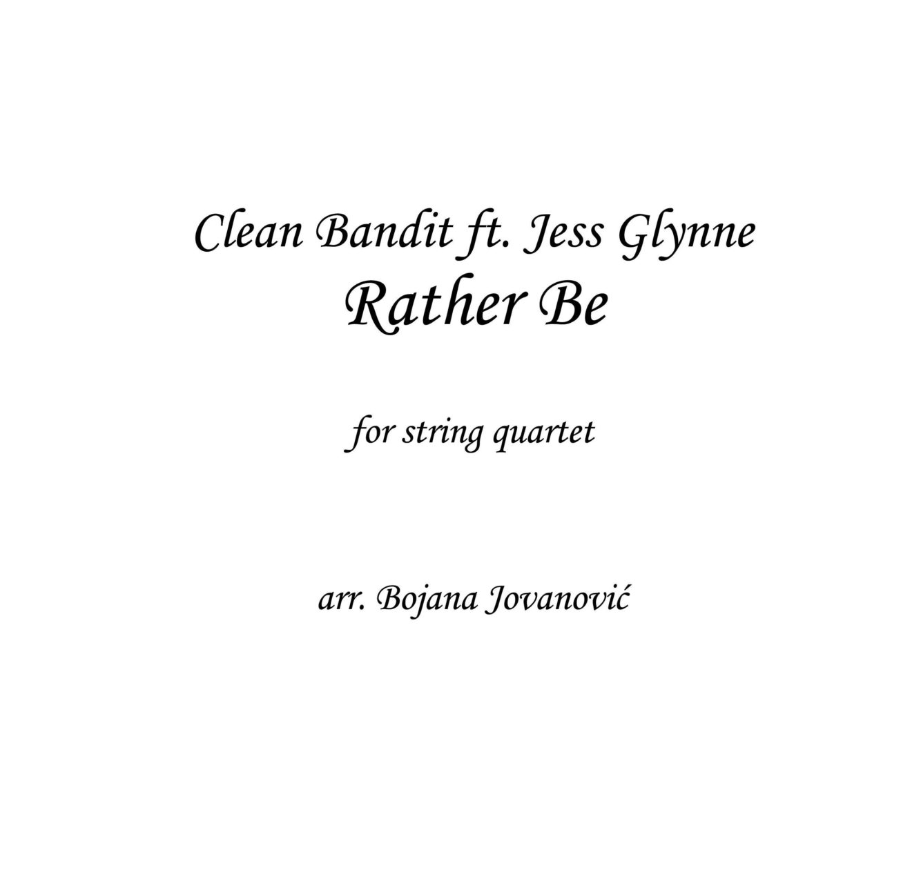 rather be clean bandit quotes