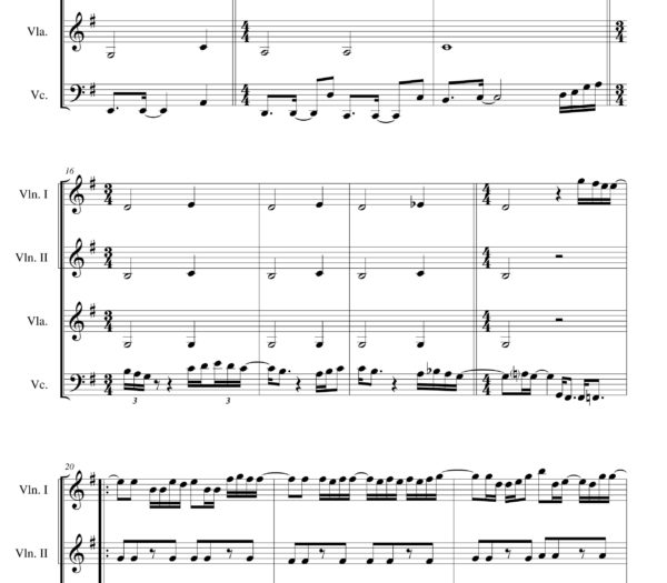 Stand by me Sheet music - Ben E. King - for String Quartet - Violin ...