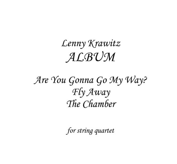 Tribute to Lenny Kravitz - Sheet Music