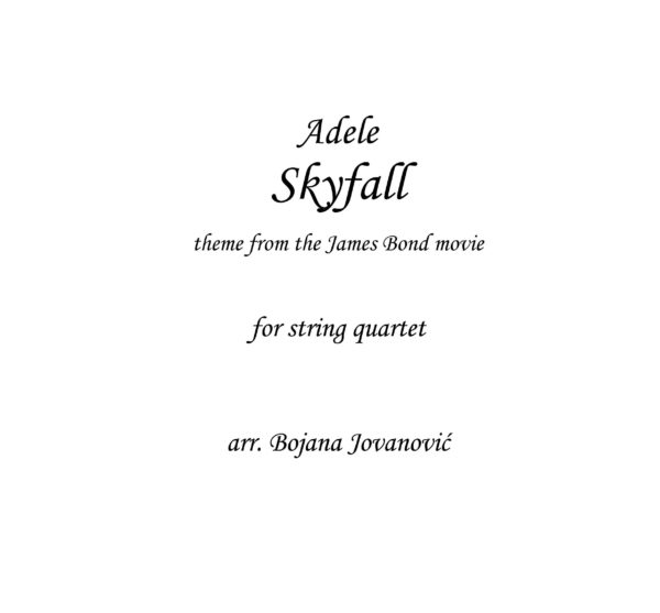 Skyfall (Adele) - Sheet Music