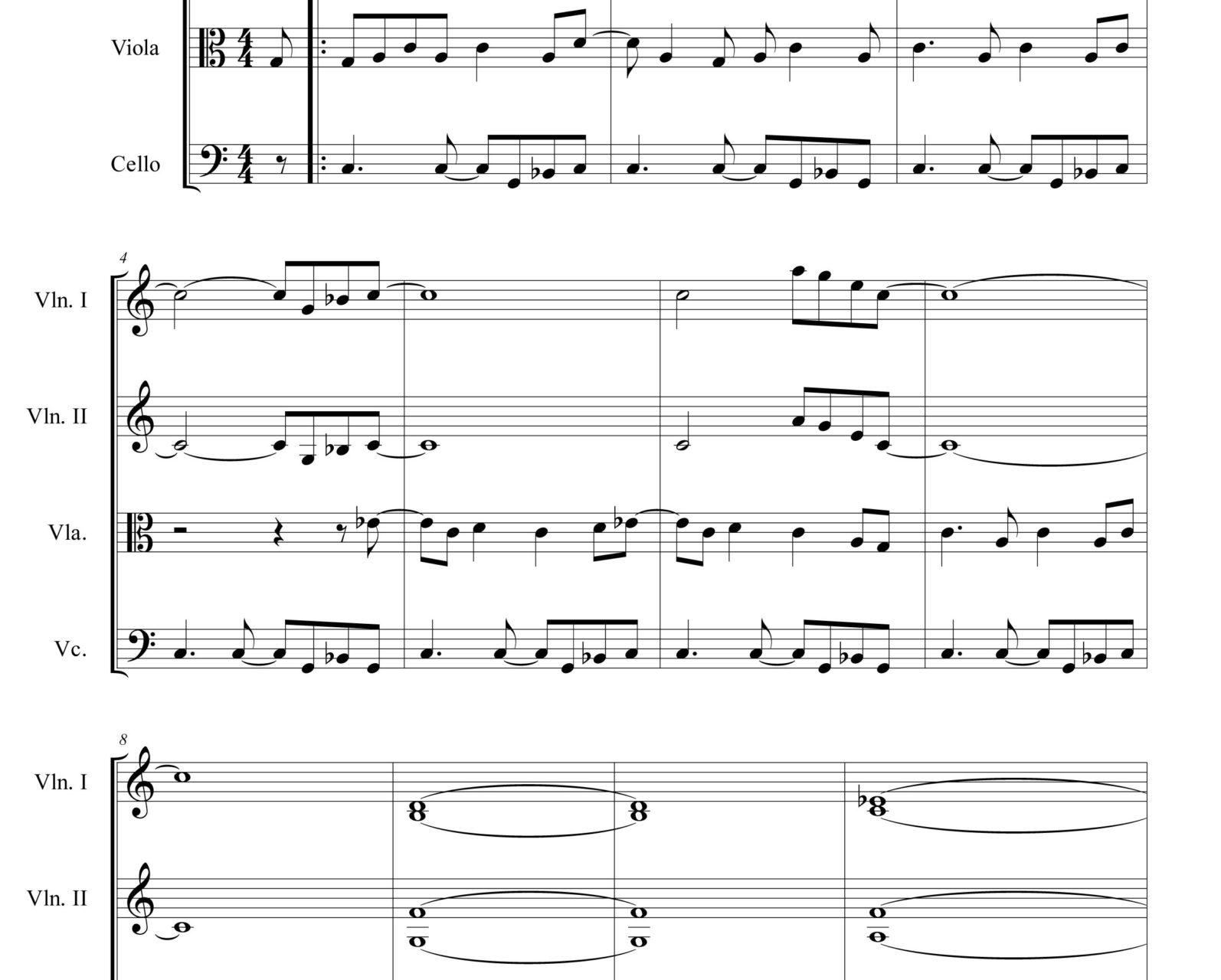 Back To Black by Amy Winehouse - String Quartet - Digital Sheet Music