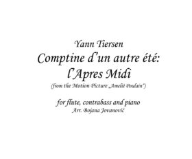 L'Apres Midi (Amelie Poulain) Trio - Sheet Music