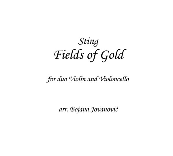 Fields of gold (Sting) - Sheet Music
