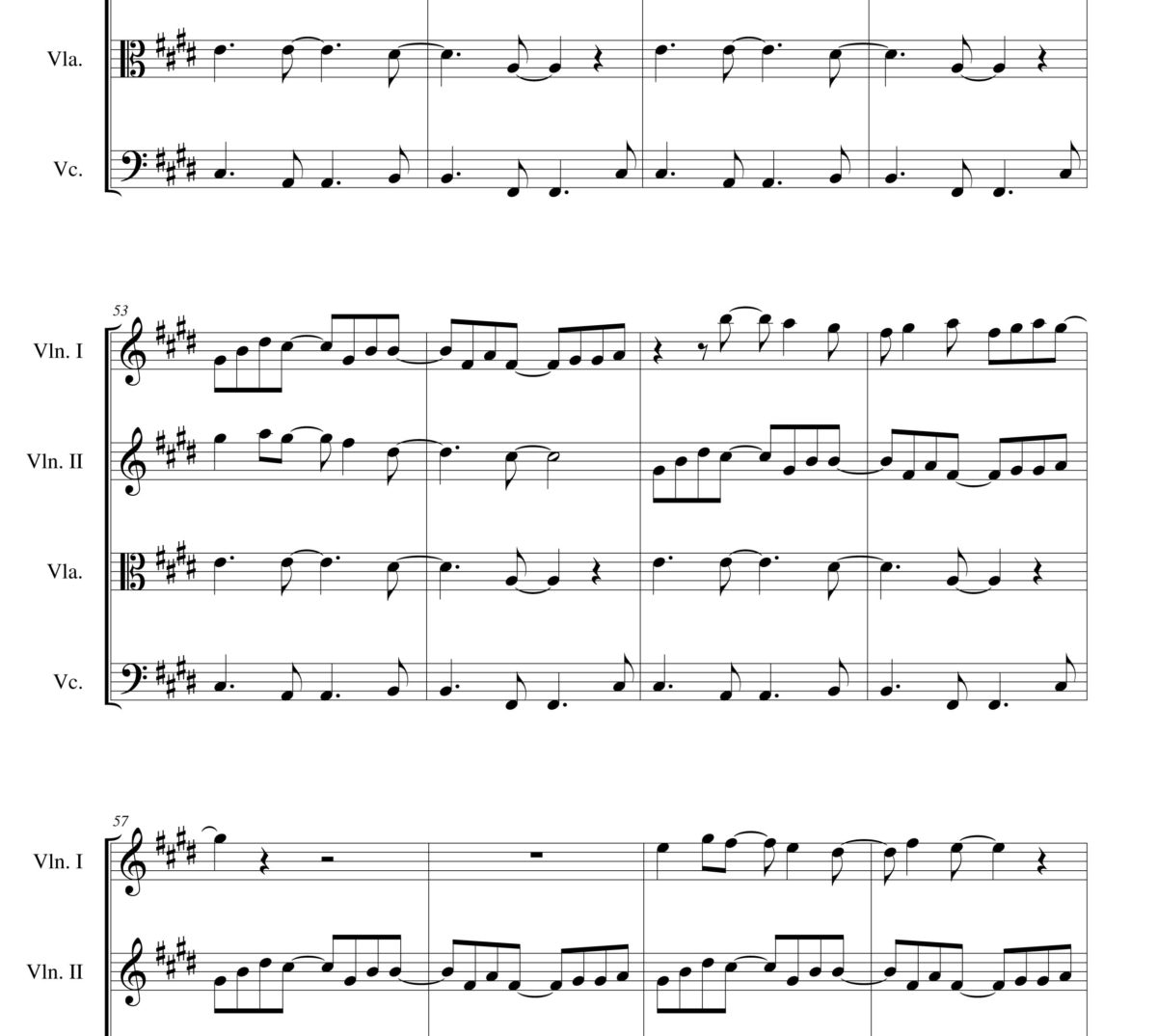 Message in a bottle Sheet music - The Police - for String Quartet