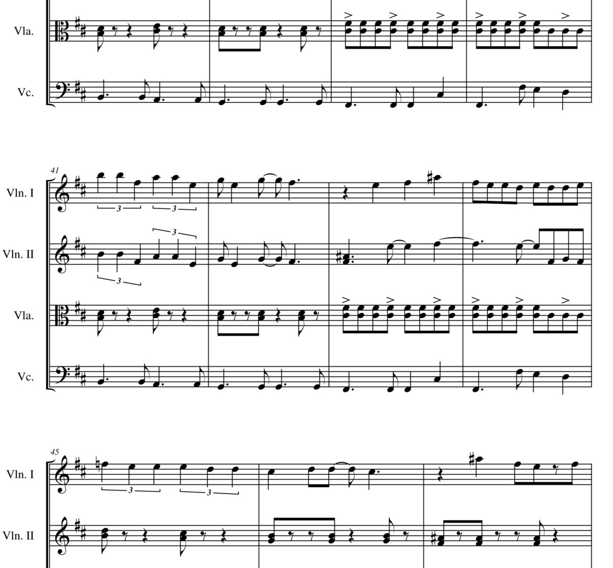 Escualo Sheet music - Astor Piazzolla - for String Quartet - Violin ...