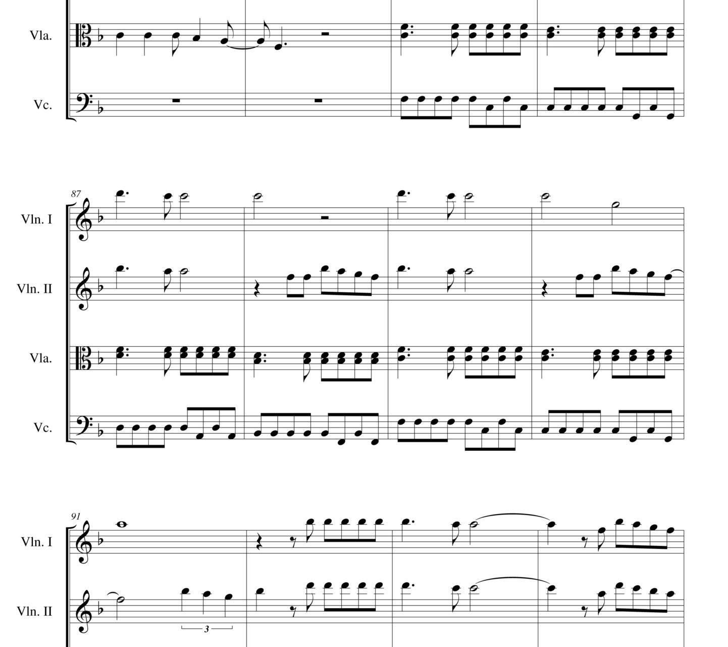 Wrecking ball Sheet music - Miley Cyrus - String Quartet - Violin ...