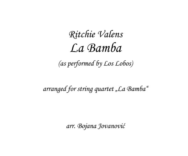 La Bamba (Los Lobos) - Sheet Music