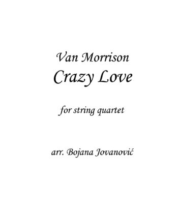 Crazy Love - String quartet (Van Morrison) - Sheet Music