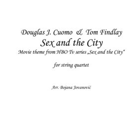Sex and the City Sheet music - opening theme