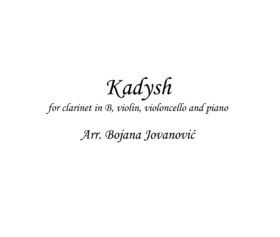 Kadysh (Jewish music) - Sheet Music