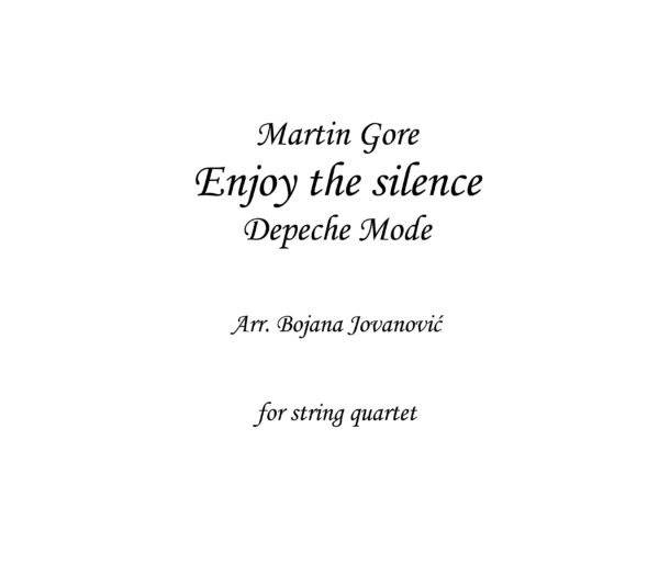 Enjoy the silence Sheet music (Depeche Mode)