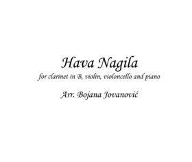 Hava Nagila (Jewish music) - Sheet Music