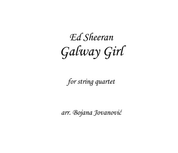 Galway girl Ed Sheeran Sheet music