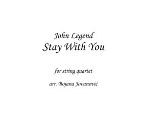 Stay With You John Legend Sheet music