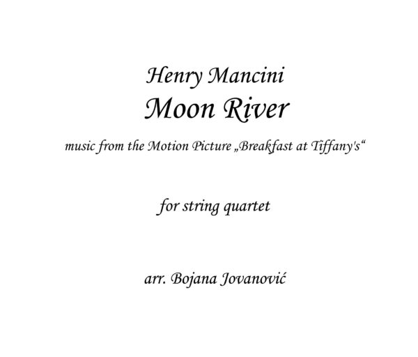 Moon River Henry Mancini Sheet music