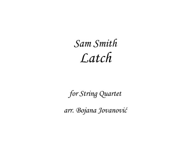Latch Sam Smith Sheet music