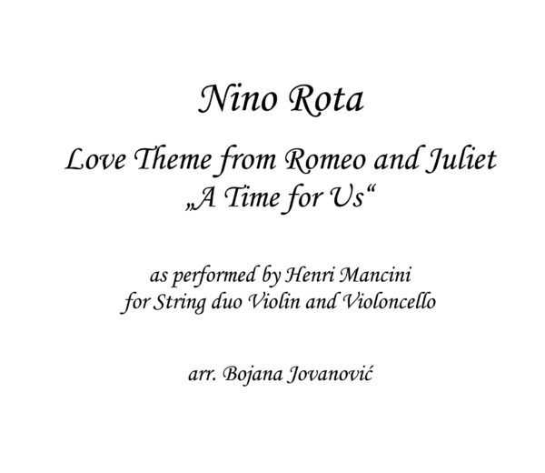 Love theme from Romeo and Juliet Sheet music
