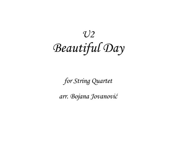 Beautiful day U2 Sheet music