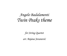 Twin Peaks theme Sheet music