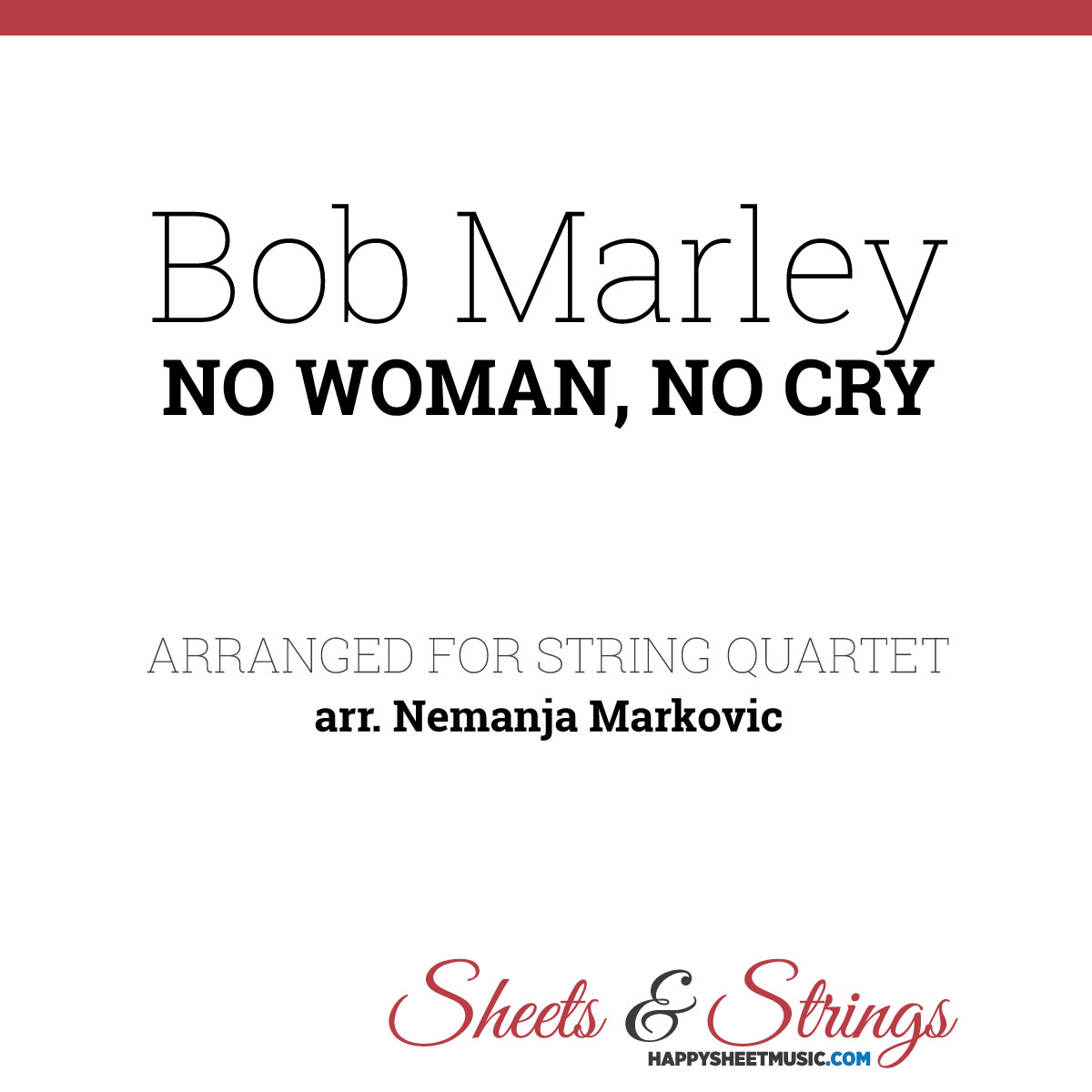 No Woman No Cry free sheet music by Bob Marley