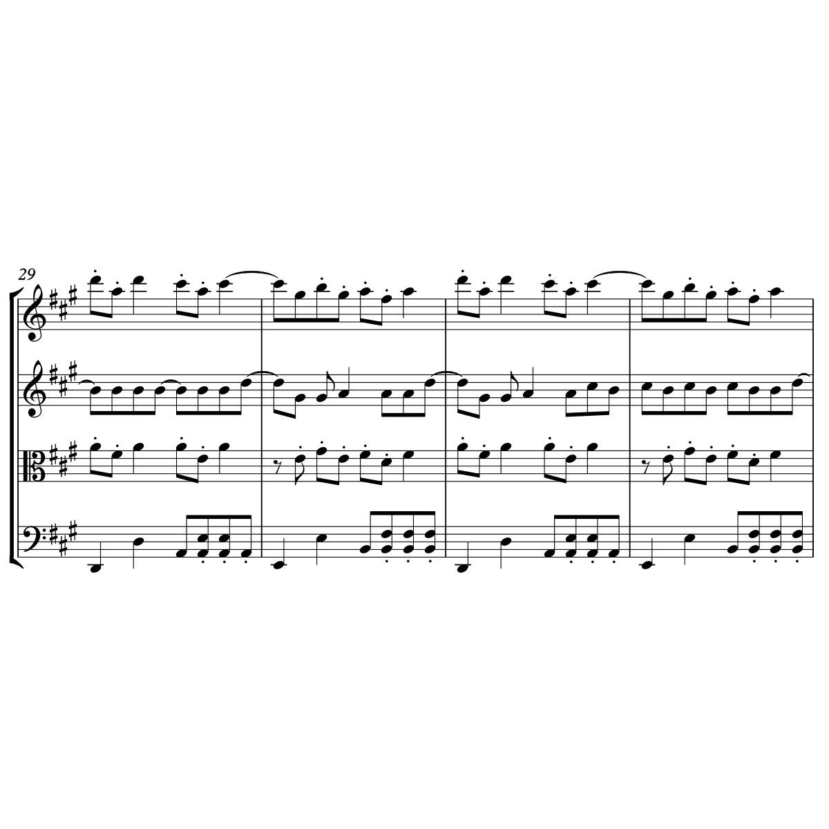 The Verve Bitter Sweet Symphony Sheet Music for String Quartet